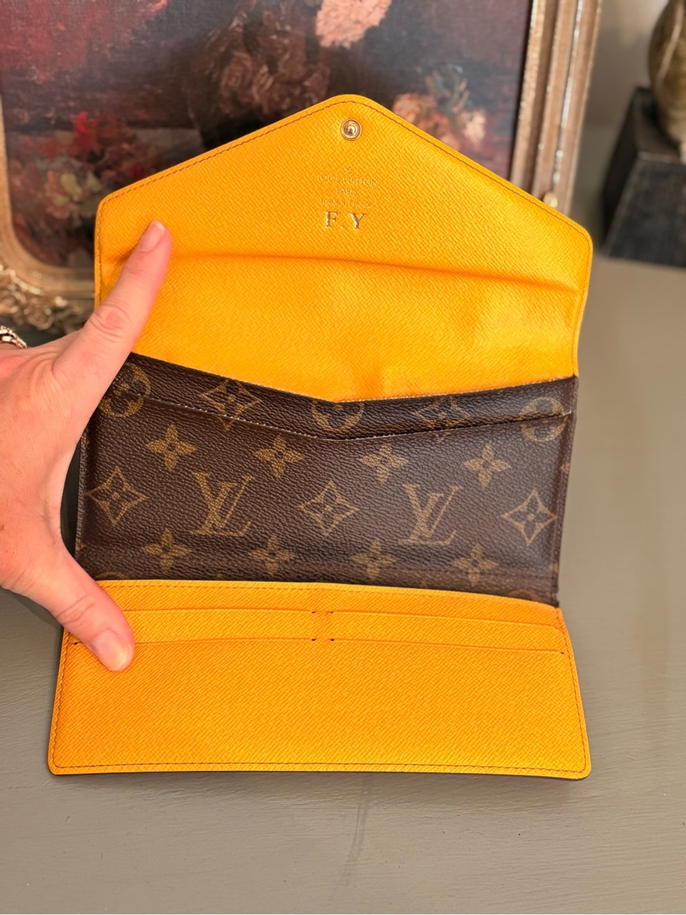 Louis Vuitton Monogram Canvas Josephine Wallet in Citron- all inclusive!